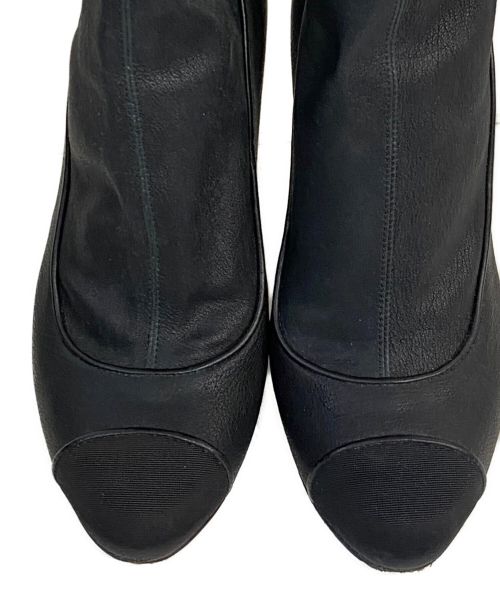 CHANEL（シャネル）CHANEL (シャネル) ショートブーツ ブラック サイズ:37の古着・服飾アイテム
