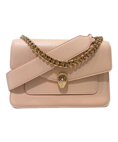 BVLGARI（ブルガリ）BVLGARI (ブルガリ) セルペンティマキシチェーン バッグ ピンクの古着・服飾アイテム