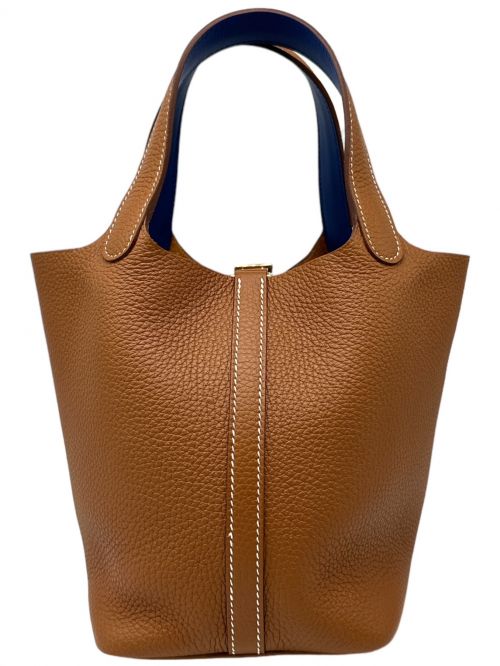 HERMES（エルメス）HERMES (エルメス) ピコタンロックPM エクラ ゴールド×ブルー サイズ:PMの古着・服飾アイテム