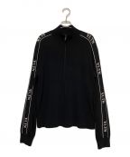 VALENTINOヴァレンティノ）の古着「VLTN サイドライン トラックジャケット」｜ブラック