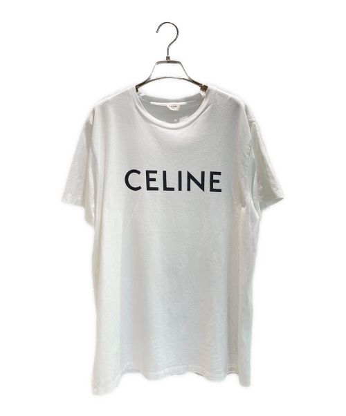 CELINE（セリーヌ）CELINE (セリーヌ) フロントロゴTシャツ ホワイト サイズ:XLの古着・服飾アイテム