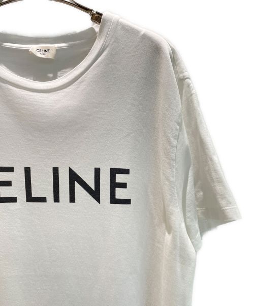 CELINE（セリーヌ）CELINE (セリーヌ) フロントロゴTシャツ ホワイト サイズ:XLの古着・服飾アイテム