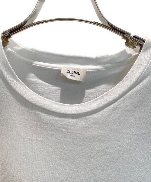 CELINE（セリーヌ）CELINE (セリーヌ) フロントロゴTシャツ ホワイト サイズ:XLの古着・服飾アイテム