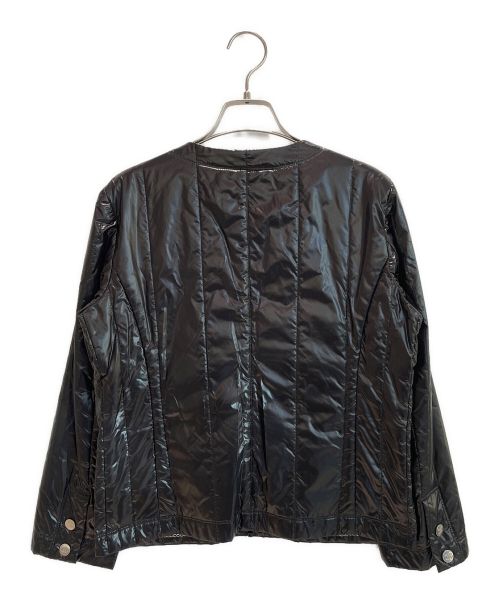 CHANEL（シャネル）CHANEL (シャネル) ノーカラーナイロンジャケット ブラック サイズ:36の古着・服飾アイテム