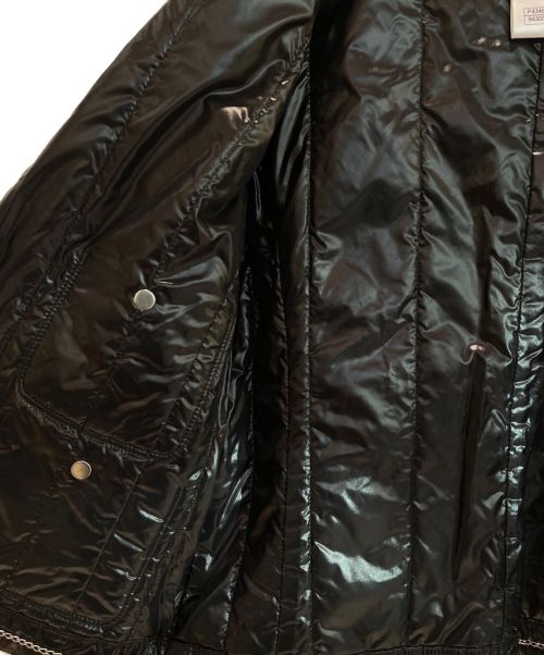 CHANEL（シャネル）CHANEL (シャネル) ノーカラーナイロンジャケット ブラック サイズ:36の古着・服飾アイテム