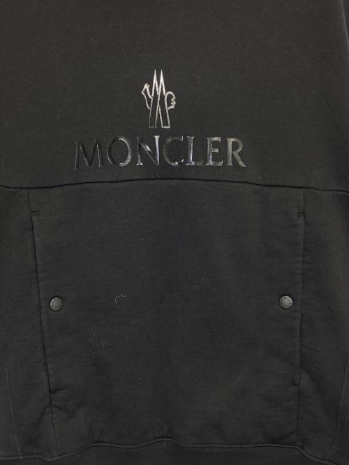 MONCLER（モンクレール）MONCLER (モンクレール) FELPA CON CAPPUCCIO ブラック サイズ:Lの古着・服飾アイテム