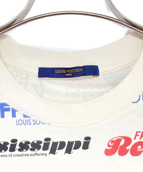 LOUIS VUITTON（ルイ ヴィトン）LOUIS VUITTON (ルイ ヴィトン) All Over Logos Printed Tee ホワイト サイズ:Lの古着・服飾アイテム