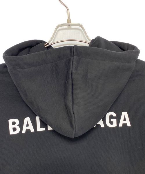 BALENCIAGA（バレンシアガ）BALENCIAGA (バレンシアガ) Medium Fit Hoodie ブラック サイズ:XSの古着・服飾アイテム