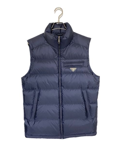 PRADA（プラダ）PRADA (プラダ) ダウンベスト ネイビー サイズ:48の古着・服飾アイテム
