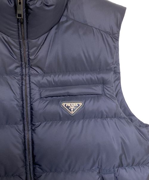 PRADA（プラダ）PRADA (プラダ) ダウンベスト ネイビー サイズ:48の古着・服飾アイテム