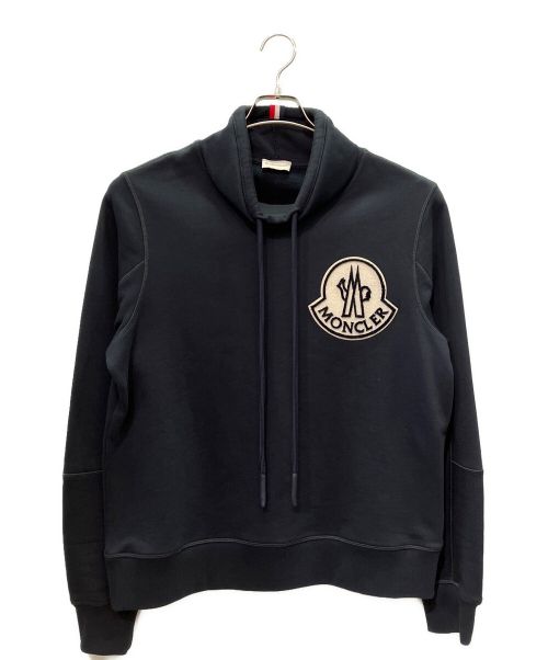 MONCLER（モンクレール）MONCLER (モンクレール) ロゴハイネックスウェット ブラック サイズ:Mの古着・服飾アイテム