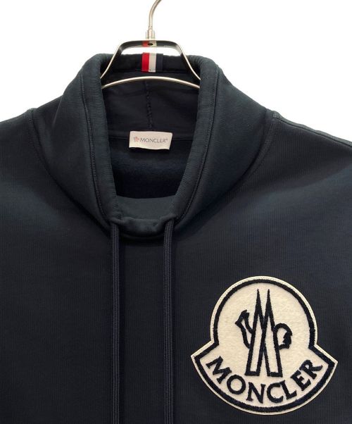 MONCLER（モンクレール）MONCLER (モンクレール) ロゴハイネックスウェット ブラック サイズ:Mの古着・服飾アイテム