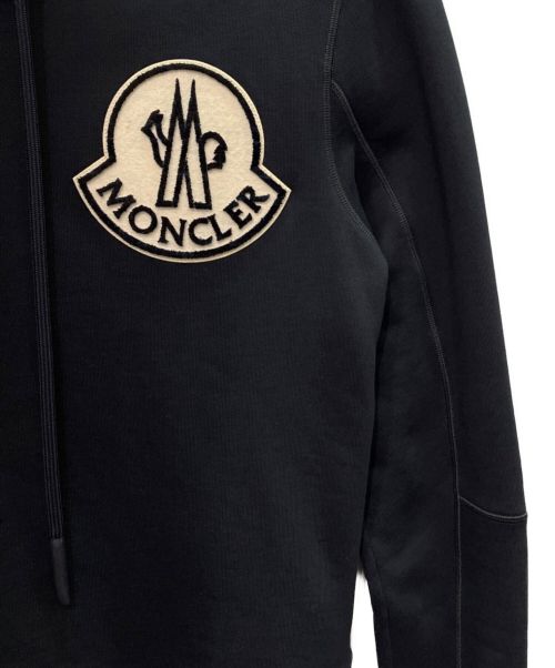 MONCLER（モンクレール）MONCLER (モンクレール) ロゴハイネックスウェット ブラック サイズ:Mの古着・服飾アイテム