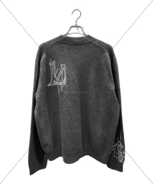LOUIS VUITTON（ルイ ヴィトン）LOUIS VUITTON (ルイ ヴィトン) LVフリークエンシーカーディガン グレー サイズ:XL 未使用品の古着・服飾アイテム