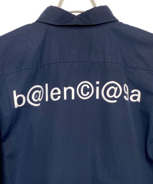 BALENCIAGA（バレンシアガ）BALENCIAGA (バレンシアガ) Symbolic Logo Shirt ネイビー サイズ:38の古着・服飾アイテム