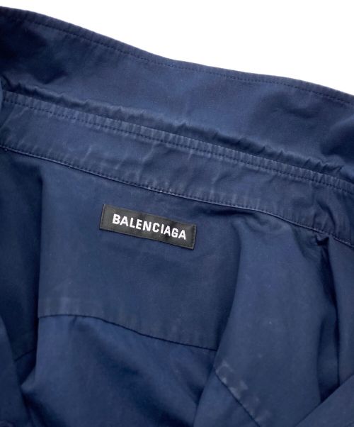 BALENCIAGA（バレンシアガ）BALENCIAGA (バレンシアガ) Symbolic Logo Shirt ネイビー サイズ:38の古着・服飾アイテム