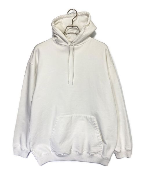 BALENCIAGA（バレンシアガ）BALENCIAGA (バレンシアガ) バックロゴプリントプルオーバーパーカー ホワイト サイズ:XXSの古着・服飾アイテム