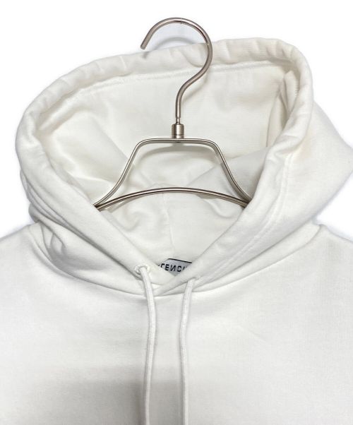 BALENCIAGA（バレンシアガ）BALENCIAGA (バレンシアガ) バックロゴプリントプルオーバーパーカー ホワイト サイズ:XXSの古着・服飾アイテム