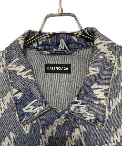 BALENCIAGA（バレンシアガ）BALENCIAGA (バレンシアガ) ALLOVER LOGO OVERSIZED JACKET サイズ:SIZE 3の古着・服飾アイテム