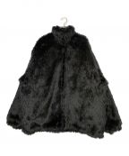 BALENCIAGAバレンシアガ）の古着「ZIP UP FAKEFUR JACKET」｜ブラック