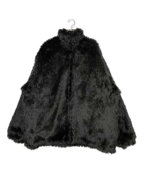 BALENCIAGA（バレンシアガ）BALENCIAGA (バレンシアガ) ZIP UP FAKEFUR JACKET ブラック サイズ:SIZE 44の古着・服飾アイテム