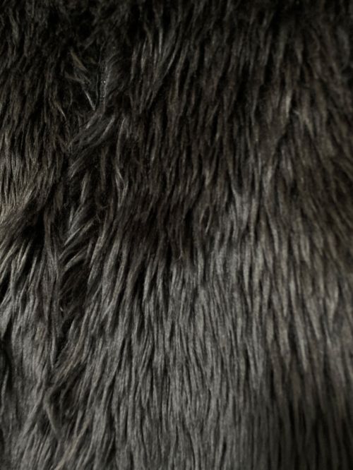 BALENCIAGA（バレンシアガ）BALENCIAGA (バレンシアガ) ZIP UP FAKEFUR JACKET ブラック サイズ:SIZE 44の古着・服飾アイテム
