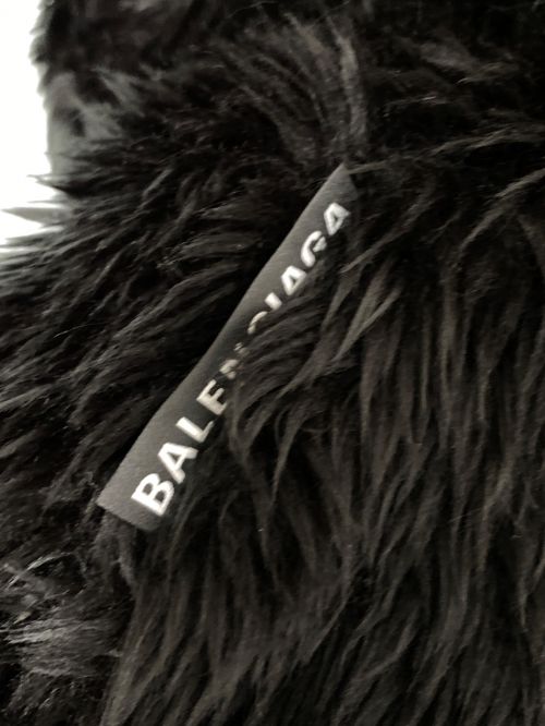 BALENCIAGA（バレンシアガ）BALENCIAGA (バレンシアガ) ZIP UP FAKEFUR JACKET ブラック サイズ:SIZE 44の古着・服飾アイテム