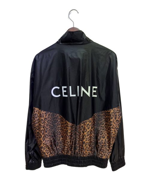 CELINE（セリーヌ）CELINE (セリーヌ) 22SS レオパードナイロンジャケット ブラック サイズ:44の古着・服飾アイテム