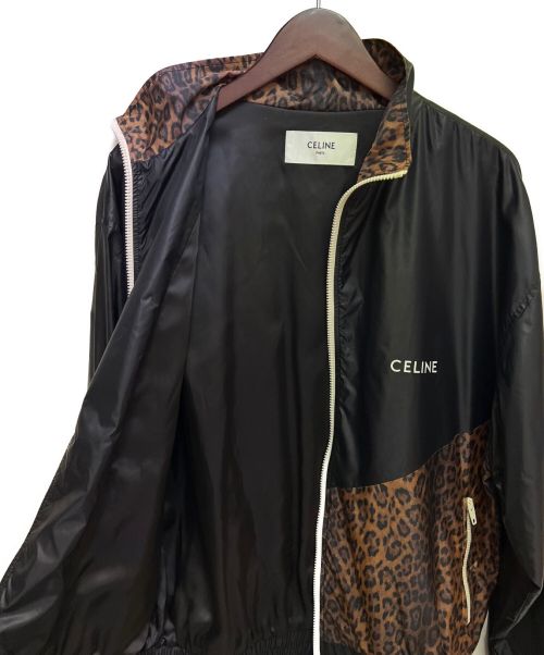 CELINE（セリーヌ）CELINE (セリーヌ) 22SS レオパードナイロンジャケット ブラック サイズ:44の古着・服飾アイテム