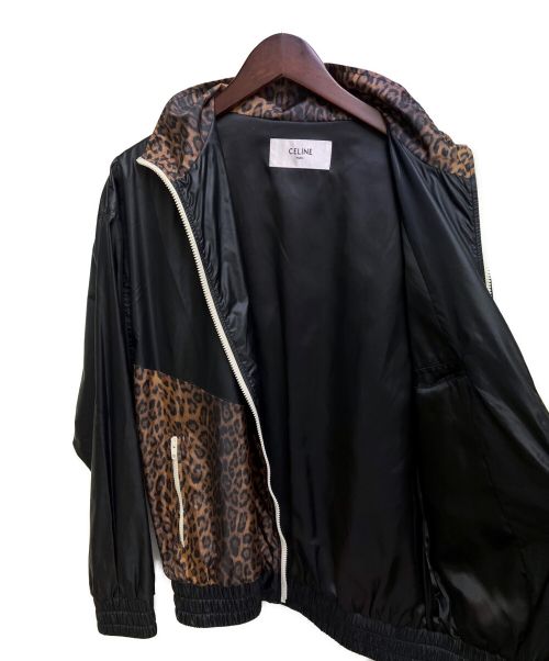 CELINE（セリーヌ）CELINE (セリーヌ) 22SS レオパードナイロンジャケット ブラック サイズ:44の古着・服飾アイテム