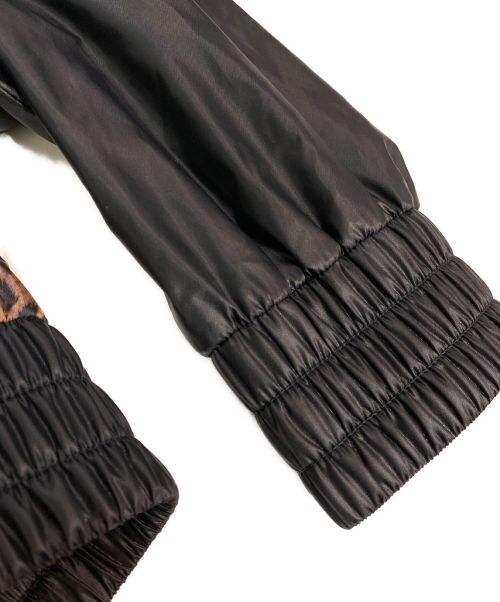 CELINE（セリーヌ）CELINE (セリーヌ) 22SS レオパードナイロンジャケット ブラック サイズ:44の古着・服飾アイテム