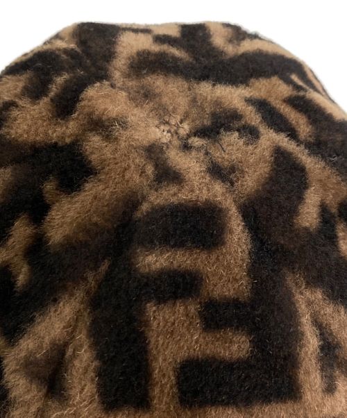 FENDI（フェンディ）FENDI (フェンディ) ズッカ柄バケットハット ブラウン サイズ:57cmの古着・服飾アイテム