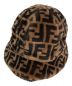 FENDI（フェンディ）の古着「ズッカ柄バケットハット」｜ブラウン