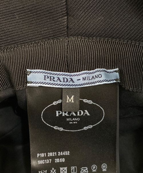 PRADA（プラダ）PRADA (プラダ) パイルバケットハット ブラック サイズ:Mの古着・服飾アイテム