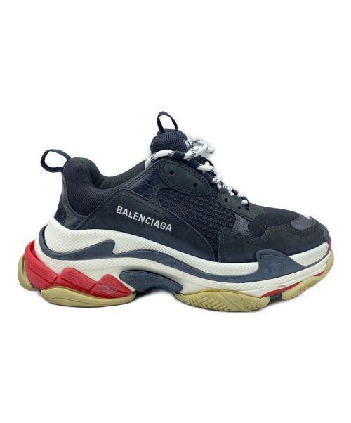 BALENCIAGA（バレンシアガ）BALENCIAGA (バレンシアガ) TRIPLE S TRAINERS  ブラック サイズ:40 / 26.5cm (US8.5)の古着・服飾アイテム