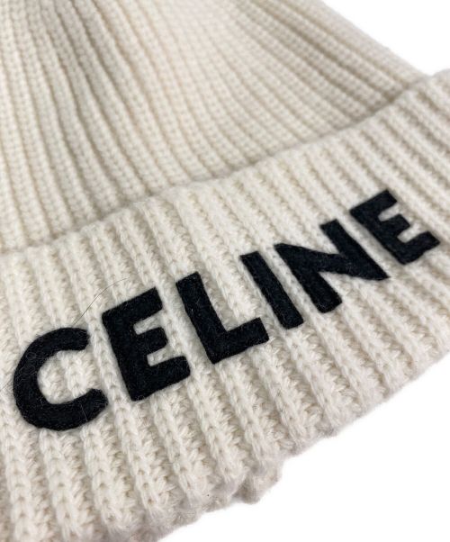 CELINE（セリーヌ）CELINE (セリーヌ) ニットキャップ ホワイト サイズ:-の古着・服飾アイテム