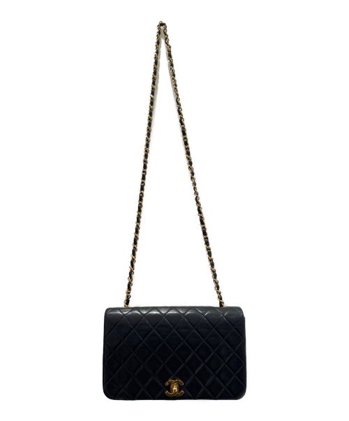 CHANEL（シャネル）CHANEL (シャネル) シングルフラップマトラッセ ブラックの古着・服飾アイテム