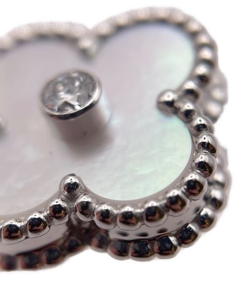 VAN CLEEF & ARPELS（ヴァンクリーフ＆アーペル）VAN CLEEF & ARPELS (ヴァンクリーフ＆アーペル) ヴィンテージアルハンブラ シェル1Pダイヤモンドリング サイズ:ヴィンテージ/50の古着・服飾アイテム