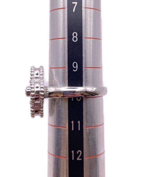 VAN CLEEF & ARPELS（ヴァンクリーフ＆アーペル）VAN CLEEF & ARPELS (ヴァンクリーフ＆アーペル) ヴィンテージアルハンブラ シェル1Pダイヤモンドリング サイズ:ヴィンテージ/50の古着・服飾アイテム