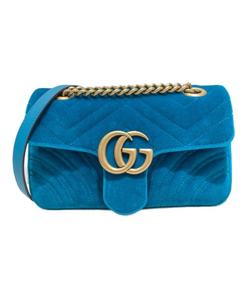 GUCCI（グッチ）GUCCI (グッチ) GGマーモント ブルーの古着・服飾アイテム