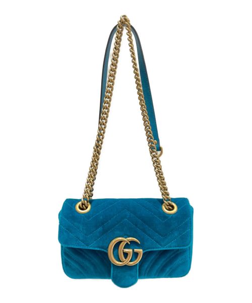 GUCCI（グッチ）GUCCI (グッチ) GGマーモント ブルーの古着・服飾アイテム