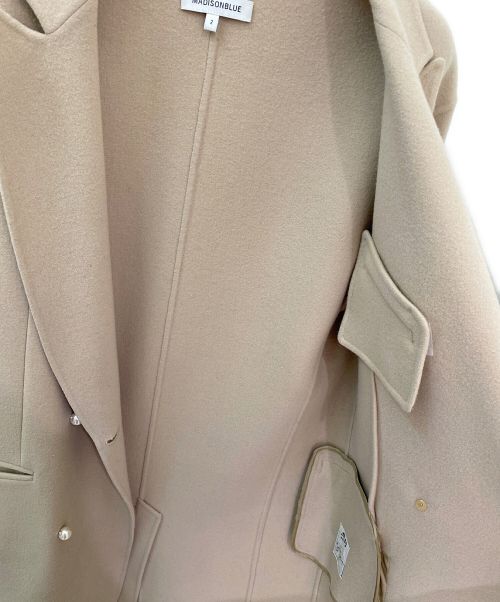 MADISON BLUE（マディソンブルー）MADISON BLUE (マディソンブルー)  PEARL チェスターコート ベージュ サイズ:02の古着・服飾アイテム