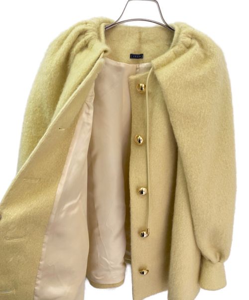 LUDLOW（ラドロー）LUDLOW (ラドロー) ミモザ ウール ケープ コート イエロー サイズ:1の古着・服飾アイテム