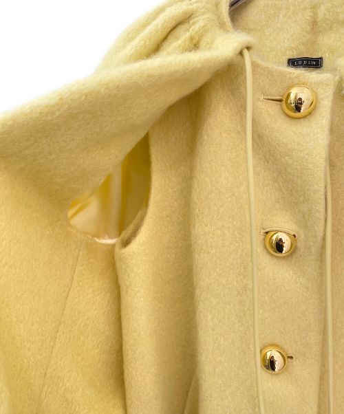 LUDLOW（ラドロー）LUDLOW (ラドロー) ミモザ ウール ケープ コート イエロー サイズ:1の古着・服飾アイテム