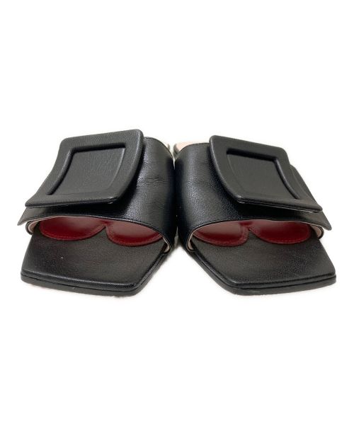 Roger Vivier（ロジェ ヴィヴィエ）Roger Vivier (ロジェ ヴィヴィエ) カバードバックルミュール ブラック サイズ:35の古着・服飾アイテム