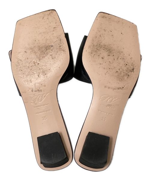Roger Vivier（ロジェ ヴィヴィエ）Roger Vivier (ロジェ ヴィヴィエ) カバードバックルミュール ブラック サイズ:35の古着・服飾アイテム
