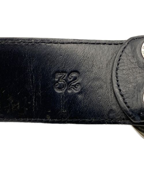 CHROME HEARTS（クロムハーツ）CHROME HEARTS (クロムハーツ) クラシックオーバルクロス ベルト ブラック サイズ:SIZE 32の古着・服飾アイテム