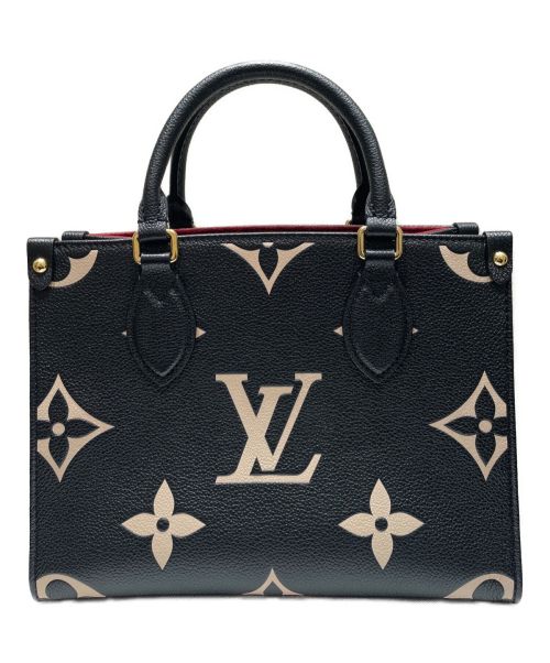 LOUIS VUITTON（ルイ ヴィトン）LOUIS VUITTON (ルイ ヴィトン) オンザゴーPM ブラック×ホワイト サイズ:PMの古着・服飾アイテム
