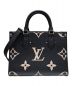 LOUIS VUITTON（ルイ ヴィトン）の古着「オンザゴーPM」｜ブラック×ホワイト