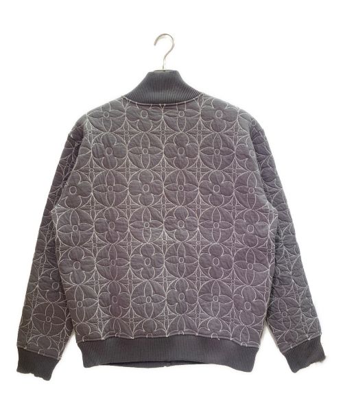 LOUIS VUITTON（ルイ ヴィトン）LOUIS VUITTON (ルイ ヴィトン) ジップスルーモノグラムフラワーブルゾンジャケット グレー サイズ:Lの古着・服飾アイテム